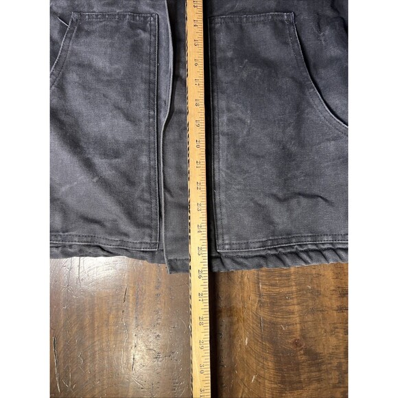 Vintage Carhartt JO2 Blk Black Jacket Collared Size 46 Reg USA - Picture 8 of 8